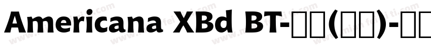 Americana XBd BT-普通(西方)字体转换